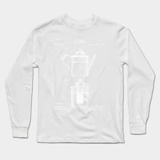 Coffee Patent - Coffee Shop Art - Antique Long Sleeve T-Shirt